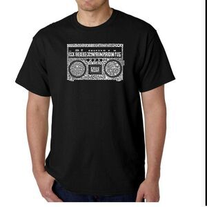 LA Pop Art Black Short Sleeve Tee